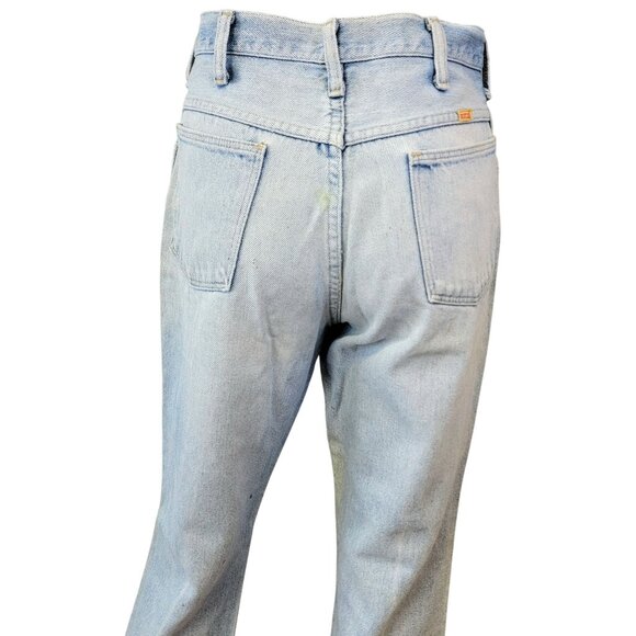 Rustler Jeans Vintage 80s 30 x 32 Women High Rise Boot Cut Light Wash Denim Pant - Picture 14 of 16